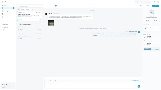 StarRez staff unified inbox
